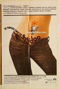 z026 SKIDOO one-sheet movie poster '69 Otto Preminger, Jackie Gleason