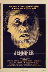 y590 JENNIFER one-sheet movie poster '78 AIP, Pelikan, Convy