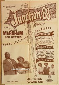 y596 JUNCTION 88 one-sheet movie poster '47 Dewey Pigmeat Markham