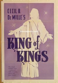 y607 KING OF KINGS one-sheet movie poster R30s Cecil B DeMille