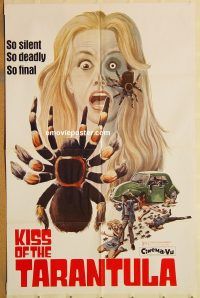 y614 KISS OF THE TARANTULA one-sheet movie poster '75 wild horror image!