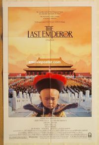 y629 LAST EMPEROR one-sheet movie poster '87 Bernardo Bertolucci, China!