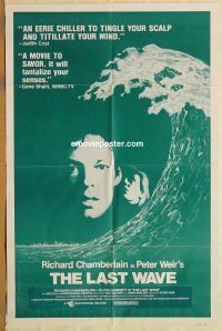 y637 LAST WAVE one-sheet movie poster '77 Peter Weir crime classic!