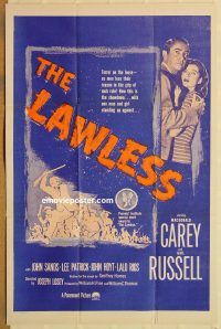 y640 LAWLESS one-sheet movie poster R62 Macdonald Carey, Gail Russell