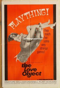 y683 LOVE OBJECT one-sheet movie poster '67 sexy Kim Pope, wild image!