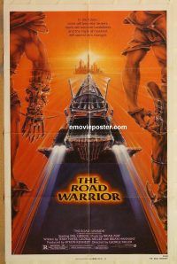 y694 MAD MAX 2: THE ROAD WARRIOR one-sheet movie poster '82 Mel Gibson