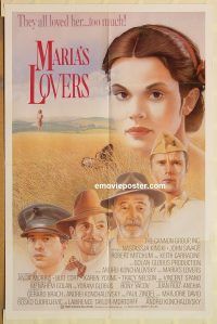 y715 MARIA'S LOVERS one-sheet movie poster '84 Nastassja Kinski, Mitchum