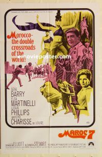 y717 MAROC 7 one-sheet movie poster '67 Gene Barry