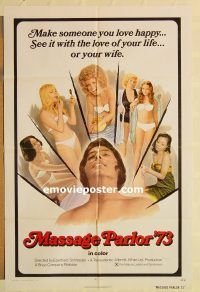 y722 MASSAGE PARLOR one-sheet movie poster '73 sexploitation!
