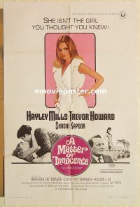 y725 MATTER OF INNOCENCE one-sheet movie poster '68 Hayley Mills