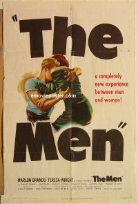 y734 MEN one-sheet movie poster '50 very first Marlon Brando!