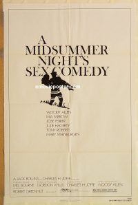 y738 MIDSUMMER NIGHT'S SEX COMEDY one-sheet movie poster '82 Woody Allen