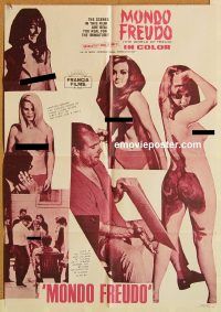 y756 MONDO FREUDO Colombian poster '68 Lee Frost, sexploitation