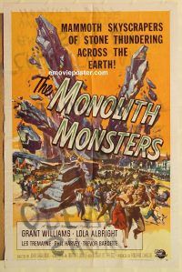 y757 MONOLITH MONSTERS one-sheet movie poster '57 Reynold Brown art!