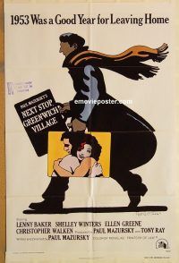 y795 NEXT STOP GREENWICH VILLAGE style A one-sheet movie poster '76 Glazer