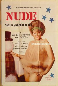 y815 NUDE SCRAPBOOK one-sheet movie poster '64 Barry Mahon, sexploitation!