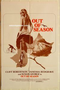 y842 OUT OF SEASON one-sheet movie poster '75 sexy Susan George!