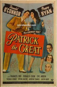 y861 PATRICK THE GREAT one-sheet movie poster '44 Donald O'Connor
