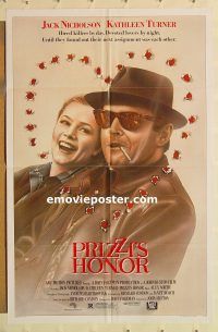 y891 PRIZZI'S HONOR one-sheet movie poster '85 Jack Nicholson, Turner