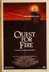 y902 QUEST FOR FIRE one-sheet movie poster '82 Rae Dawn Chong, sci-fi!