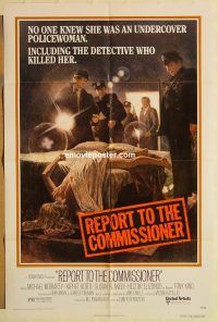 y924 REPORT TO THE COMMISSIONER one-sheet movie poster '75 Michael Moriarty
