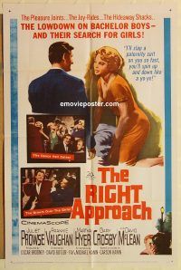 y942 RIGHT APPROACH one-sheet movie poster '61 Juliet Prowse, Vaughan