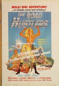 y947 ROAD HUSTLERS one-sheet movie poster '68 Jim Davis, Scott Brady