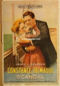 y972 SCANDAL one-sheet movie poster '17 Constance Talmadge, Browne
