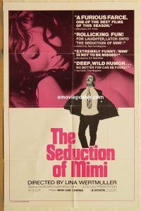 y984 SEDUCTION OF MIMI one-sheet movie poster '74 Giannini, Wertmuller