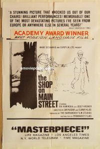 z011 SHOP ON MAIN STREET one-sheet movie poster '65 Ida Kaminska, WWII