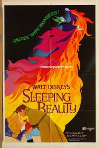 z032 SLEEPING BEAUTY one-sheet movie poster R79 Disney classic!