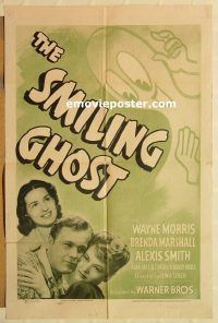 z034 SMILING GHOST one-sheet movie poster '41 Wayne Morris, Marshall