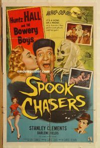 z054 SPOOK CHASERS one-sheet movie poster '57 Huntz Hall, Bowery Boys