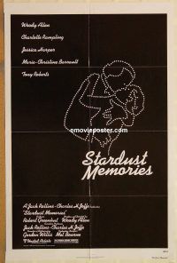 z064 STARDUST MEMORIES one-sheet movie poster '80 Woody Allen, Rampling