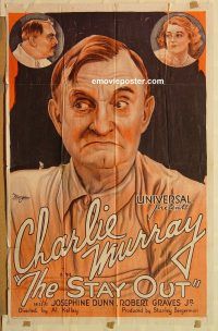 z066 STAY OUT one-sheet movie poster '31 Charlie Murray comedy short!