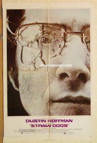 z074 STRAW DOGS one-sheet movie poster '72 full Dustin Hoffman image!