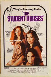 z077 STUDENT NURSES one-sheet movie poster '70 hospital sex!