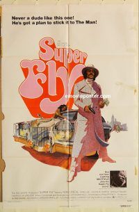 z084 SUPER FLY one-sheet movie poster '72 classic blaxploitation!