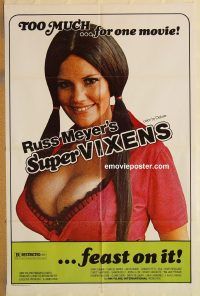 z085 SUPER VIXENS one-sheet movie poster '75 Russ Meyer, Uschi Digard