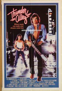 z137 THUNDER ALLEY one-sheet movie poster '85 Leif Garrett, rock 'n' roll!