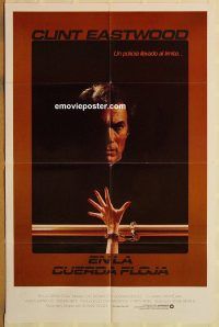 z143 TIGHTROPE Spanish one-sheet movie poster '84 Clint Eastwood, Bujold