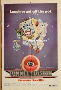 z164 TUNNEL VISION one-sheet movie poster '76 Chevy Chase, great image!