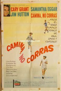 z206 WALK DON'T RUN Spanish/US one-sheet movie poster '66 Cary Grant, Eggar