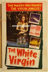z232 WHITE VIRGIN one-sheet movie poster c50s sexploitation