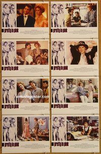 a558 PRETTY IN PINK 8 English movie lobby cards '86 Molly Ringwald