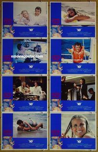 a016 '10' 8 movie lobby cards '79 sexy Bo Derek, Dudley Moore