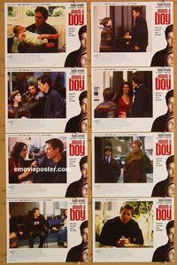 a023 ABOUT A BOY 8 movie lobby cards '02 Hugh Grant, Toni Collette