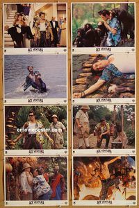 a026 ACE VENTURA WHEN NATURE CALLS 8 movie lobby cards '95 Jim Carrey
