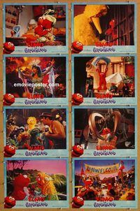 a235 ELMO IN GROUCHLAND 8 movie lobby cards '99 Sesame Street Muppets!