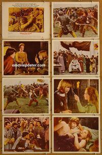 a036 ALFRED THE GREAT 8 movie lobby cards '69 David Hemmings, York